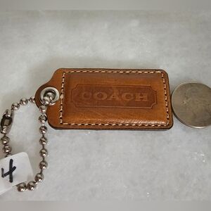 Coach Leather Hang Tag